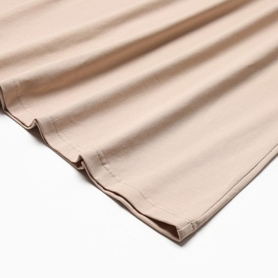 Платье миди женское трикотажное MINAKU: Basic line, бежевое, размер 46