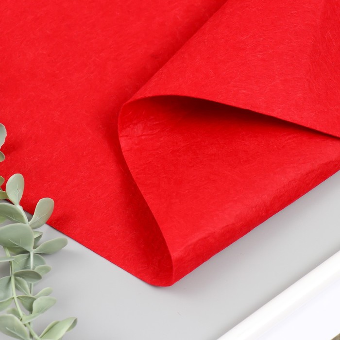 Фетр мягкий 1 мм в рулоне "Перец чили" 50х70 см - Фото 1