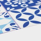 Набор салфеток сервировочных на стол Доляна «Мозаика», 4 шт, 45×30 см, цвет синий - фото 4393514