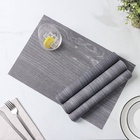 Набор салфеток сервировочных Доляна «Дерево», 4 шт, 45×30 см, цвет серый - фото 809566993