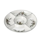 Менажница 5 ячеек Доляна «Лесная сказка», d=25,5 см, цвет белый - фото 22833334