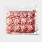 Форма для выпечки Доляна «Цветы», силикон, 12 ячеек, 20,5×15,6×2 см, цвет розовый - фото 4393563