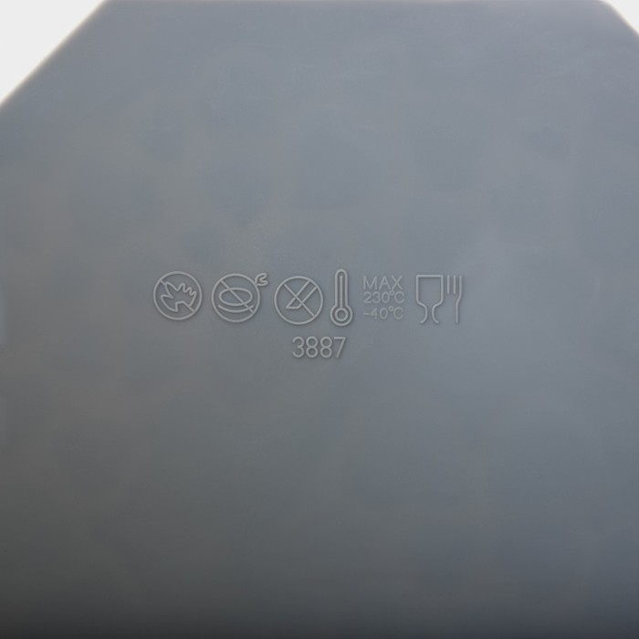 Силиконовый коврик для айсинга Доляна «Сердца», 17,7×14×0,3 см , цвет серый
