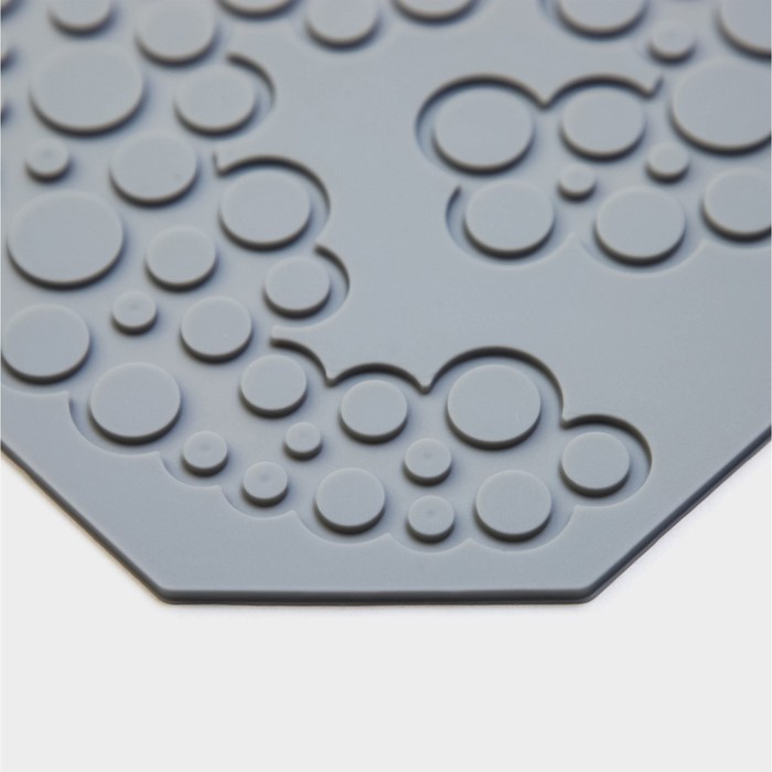 Силиконовый коврик для айсинга Доляна «Пузыри», 18,5×14×0,3 см, цвет серый