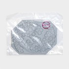 Коврик для айсинга Доляна «Пузыри», силикон, 18,5×14×0,3 см, цвет серый - фото 7537287