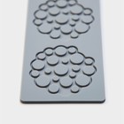 Коврик для айсинга Доляна «Пузыри», силикон, 28×6×0,3 см, цвет серый - фото 7537289