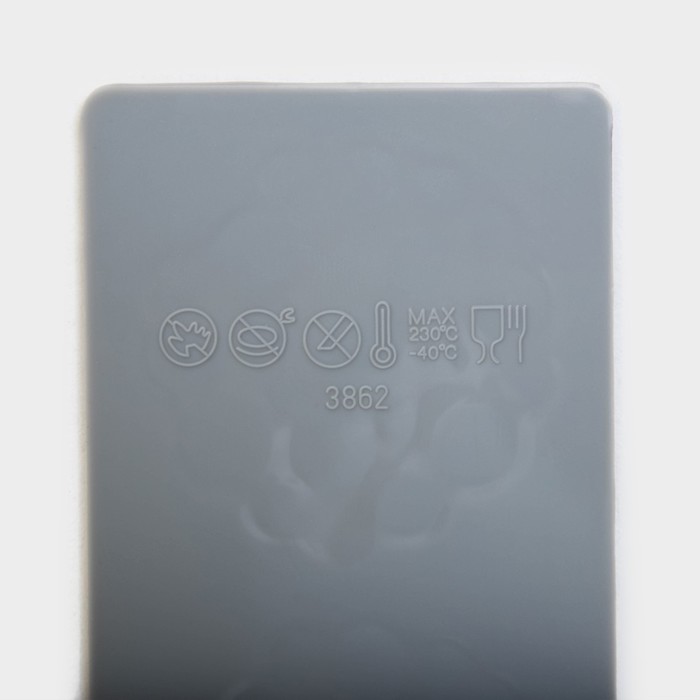 Силиконовый коврик для айсинга Доляна «Пузыри», 27,8×5×0,3 см, цвет серый