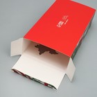 Коробка складная «Хвоя, шишки и игрушки», 20 x 10 x 5 см, Новый год - Фото 4