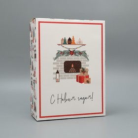 Коробка складная «Хюгге», 22 х 30 х 10 см, Новый год