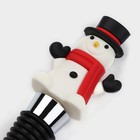 Пробка для бутылки новогодняя Доляна «Снеговик», 12 см - Фото 2