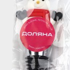 Пробка для бутылки новогодняя Доляна «Снеговик», 11.4 см, цинковый сплав, белая - Фото 4