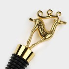 Пробка для бутылки новогодняя Magistro Deer, 12.5 см, цвет золотой - Фото 2