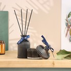 Набор диффузор 100 мл + свеча 6×9 см, джентельмен, черный - Фото 1