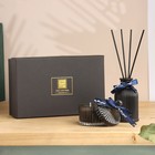 Набор диффузор 100 мл + свеча 6×9 см, джентельмен, черный - Фото 2