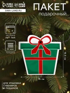 Пакет подарочный новогодний «Подарок», с zip - lock застежкой 15×15.5 см - Фото 1