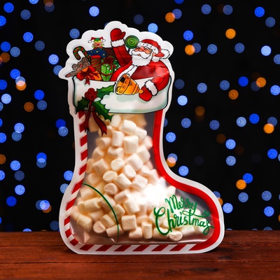 Пакет подарочный новогодний «Подарки», с zip - lock застежкой 16×21 см