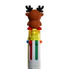 Ручка шариковая автоматическая "Новый год", 6-ти цветная, МИКС - Фото 5