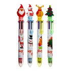 Ручка шариковая автоматическая, 6-ти цветная, Новый год МИКС - фото 11036558