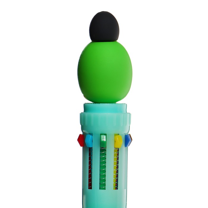 Ручка шариковая автоматическая, 10-ти цветная, Милашки МИКС