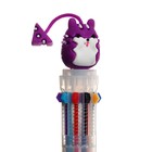 Ручка шариковая Calligrata «Зверушки», автоматическая, 10-цветная, корпус с рисунком, МИКС - Фото 4