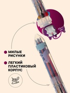 Ручка шариковая Calligrata «Зверушки», автоматическая, 10-цветная, корпус с рисунком, МИКС - Фото 3