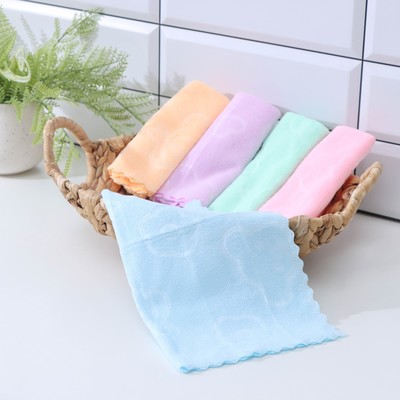 Набор салфеток для уборки, 30×30 см, микрофибра, 160 г, 5 шт., МИКС