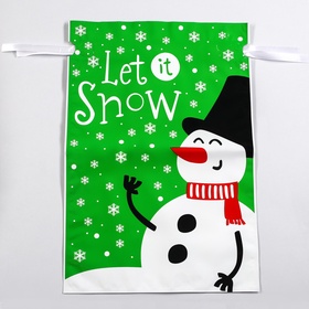 Пакет подарочный новогодний с завязками, «Бенгальские огни», 29?43 см (комплект 5 шт)