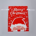 Пакет подарочный с завязками, "Дед Мороз", 24х32 см - Фото 2