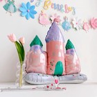 Шар фольгированный 33" «Замок», цвет розовый, под воздух - фото 22870034