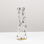 Пакет с жестким дном 6 х 8 х 30 см Золотой "Елочки" - Фото 3