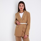 Ремень женский, ширина 2,2 см, пряжка металл, цвет белый - фото 24259811