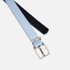 Ремень женский, ширина 2,2 см, пряжка металл, цвет голубой - фото 22813453