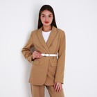 Ремень женский, ширина 2,3 см, пряжка металл, цвет белый - фото 23112470