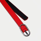Ремень женский, ширина 2,4 см, пряжка металл, цвет красный - фото 10956164
