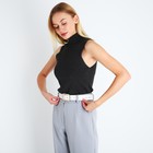 Ремень женский, ширина 3,3 см, пряжка металл, цвет белый - фото 23133633