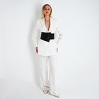 Корсет на молнии, высота 11-17 см, на пуговицах, цвет чёрный - Фото 2