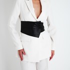 Корсет на молнии, высота 11-17 см, на пуговицах, цвет чёрный - Фото 3