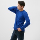 Лонгслив мужской однотонный, цвет ярко-синий, размер 50 9925288