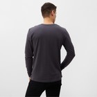 Лонгслив мужской однотонный, цвет графит, размер 50 - Фото 3