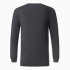 Лонгслив мужской однотонный, цвет графит, размер 56 - Фото 4