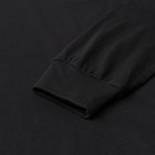 Лонгслив мужской однотонный, цвет чёрный, размер 52 9925319