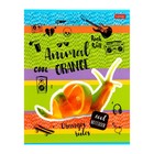 Тетрадь 80 листов в клетку "Animals orange", обложка мелованный картон, выборочный лак, блок 65 г/м2, МИКС - Фото 5