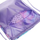 Мешок для обуви с карманом 470 х 370 мм, Оникс МО-26-1-2р, со светоотражающими элементами, с ручкой "Котёнок Лео" 70262 - фото 22921551