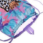 Мешок для обуви с карманом 470 х 370 мм, Оникс МО-26-1-2р, со светоотражающими элементами, с ручкой "Котёнок Лео" 70262 - фото 22921552