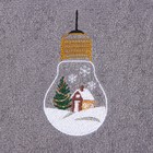 Новый год. Полотенце махровое Этель Snow globe 30х60 см, 340 г/м2, 100% хл - Фото 3