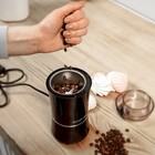 Кофемолка Galaxy GL 0907, электрическая, ножевая, 200 Вт, 50 г, чёрная - фото 51346952