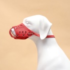 Намордник регулируемый из мягкой кожи, размер № 1, ДН 4-5 см, ОМ 13-15 см, коричневый - Фото 3