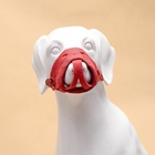 Намордник регулируемый из мягкой кожи, размер № 4, ДН 7-9 см, ОМ 22-25 см, коричневый - Фото 3