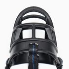 Намордник для собак №1, ДН 6 см, ОМ 22 см, с трехсторонним ремешком, каучук, чёрный - Фото 8