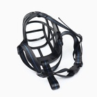 Намордник для собак №5 , ДН 12 см, ОМ 35 см, с трехсторонним ремешком, каучук, чёрный - Фото 5